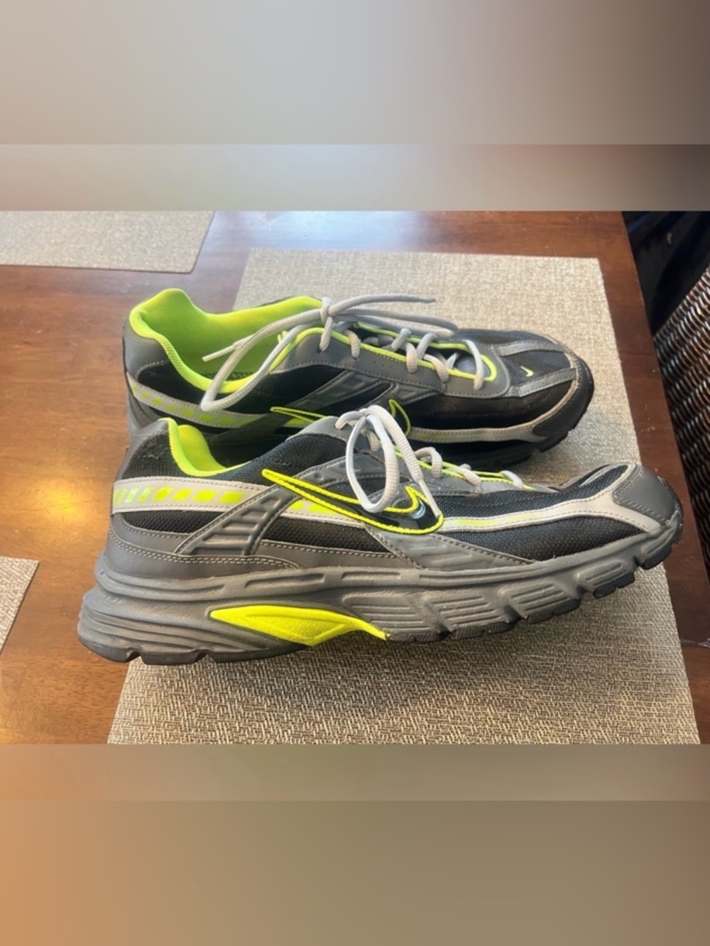 Men’s Nike Initiator‎ Black Grey Volt Sneakers